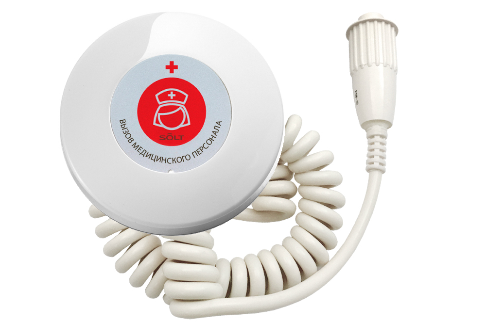 Кнопка вызова медсестры спиральный кабель SB5-1PWHP